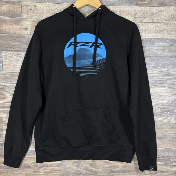 Polaris RZR Logo Lightweight Black Hoodie Mens Size XL - Picture 1 of 6